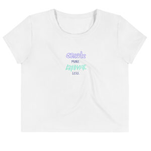 Create More Crop Top - Wide Neck