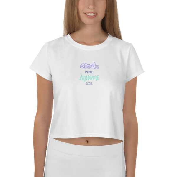 Create More Crop Top - Wide Neck - Image 5